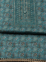 Neck Embroidery Printed Cotton Unstitched Suit Piece With Dupatta