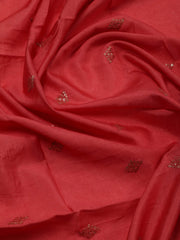 Neck Embroidery Printed Cotton Unstitched Suit Piece With Dupatta