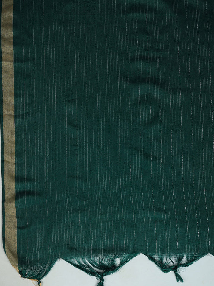 Printed Cotton Blend Kurta With Pant &amp; Dupatta