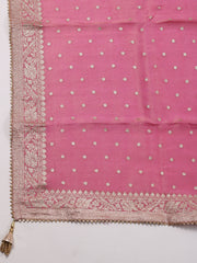 Neck Embroidered Handloom Unstitched Suit Piece With Dupatta