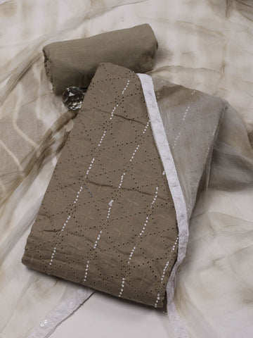 Shifley Printed Cotton Unstitched Suit Piece With Dupatta