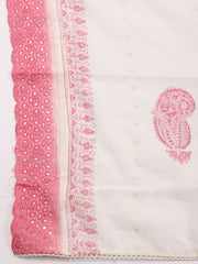 Printed Cotton Unstitched Suit Piece With Dupatta