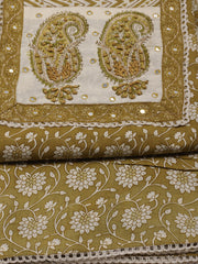 Printed Cotton Unstitched Suit Piece With Dupatta