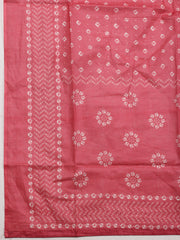 Neck Embroidered Cotton Unstitched Suit Piece With Dupatta