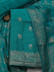 Woven Chanderi Unstitched Suit Piece With Dupatta