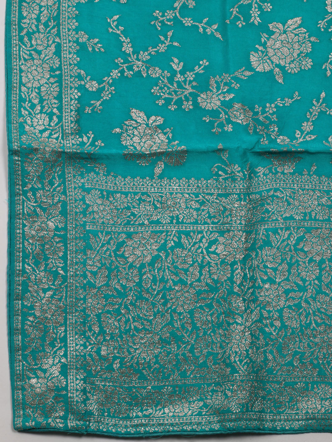 Woven Chanderi Unstitched Suit Piece With Dupatta