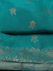 Woven Chanderi Unstitched Suit Piece With Dupatta