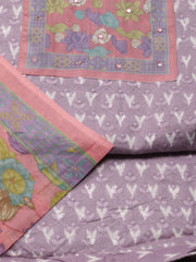 Schiffli Printed Cotton Unstitched Suit Piece With Dupatta