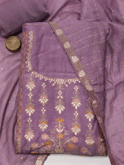 Woven Unstitched Suit Piece With Dupatta