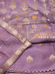 Woven Unstitched Suit Piece With Dupatta