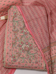 Printed Cotton Unstitched Suit Piece With Dupatta