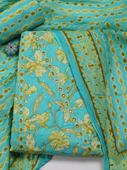 Printed Cotton Unstitched Suit Piece With Dupatta