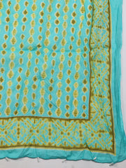 Printed Cotton Unstitched Suit Piece With Dupatta