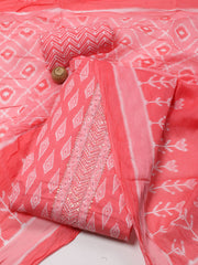 Printed Cotton Unstitched Suit Piece With Dupatta