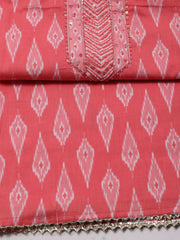 Printed Cotton Unstitched Suit Piece With Dupatta