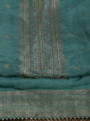 Woven Chanderi Unstitched Suit Piece With Dupatta