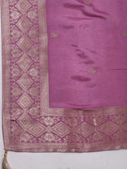Woven Chanderi Unstitched Suit Piece With Dupatta