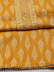 Printed Cotton Unstitched Suit Piece With Dupatta