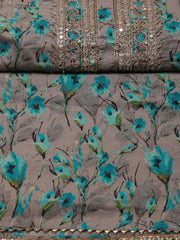 Printed Cotton Unstitched Suit Piece With Dupatta