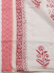 Printed Cotton Unstitched Suit Piece With Dupatta