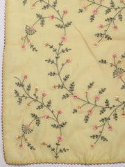 Booti Embroidered Chanderi Unstitched Suit Piece With Dupatta