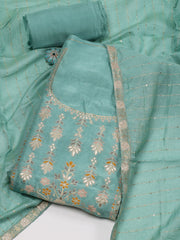 Woven Unstitched Suit Piece With Dupatta