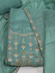 Woven Unstitched Suit Piece With Dupatta