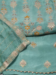 Woven Unstitched Suit Piece With Dupatta