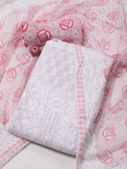 Printed Cotton Unstitched Suit Piece With Dupatta