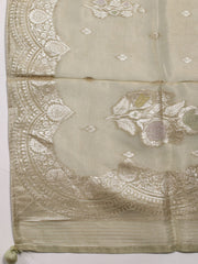 Neck Embroidery Handloom Unstitched Suit Piece With Dupatta