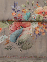 Printed Muslin Unstitched Suit Piece With Dupatta
