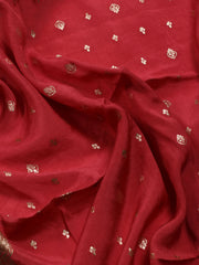 Neck Embroidered Georgette Unstitched Suit Piece With Dupatta