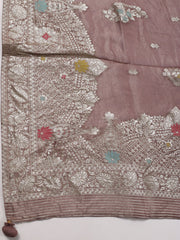 Neck Embroidered Handloom Unstitched Suit Piece With Dupatta