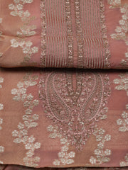 Neck Embroidered Handloom Unstitched Suit Piece With Dupatta