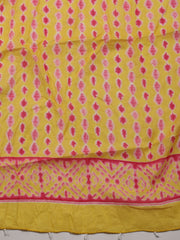 Printed Cotton Unstitched Suit Piece With Dupatta