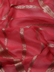 Neck Embroidery Organza Unstitched Suit Piece With Dupatta