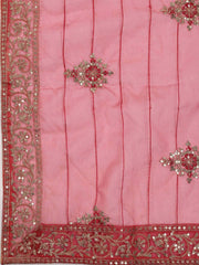 Woven Chanderi Unstitched Suit Piece With Dupatta