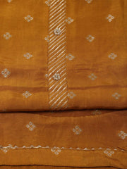 Woven Chanderi Unstitched Suit Piece With Dupatta