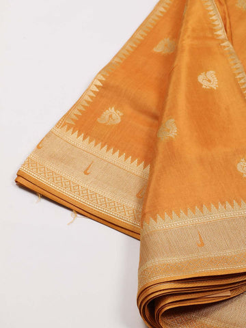 Woven Booti Chanderi Unstitched Suit Piece With Dupatta
