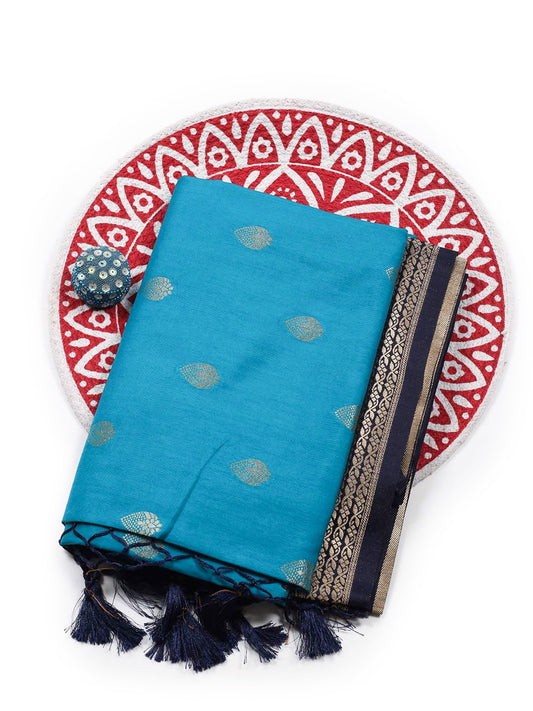 Zari Booti Art Silk Woven Saree