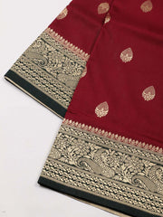 Zari Booti Art Silk Woven Saree