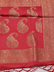 Zari Jaal Art Silk Woven Saree