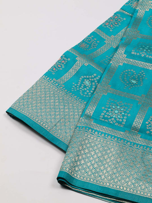 Zari Jaal Art Silk Woven Saree