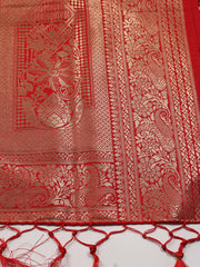 Zari Booti Art Silk Woven Saree