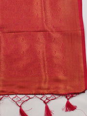 Zari Booti Woven Art Silk Saree