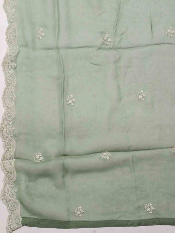 All Over Embroidery Cotton Unstitched Suit Piece With Dupatta