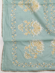 Printed Cotton Unstitched Suit Piece With Dupatta