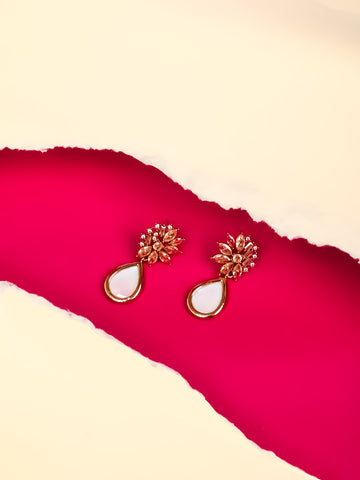 Golden AD Drop & Dangler Earrings