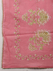 Printed Cotton Unstitched Suit Piece With Dupatta