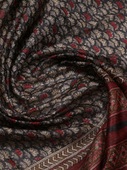Neck Embroidery Tussar Unstitched Suit Piece With Dupatta